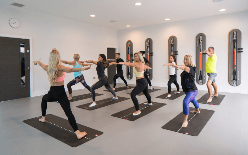 Glass House Retreat exercise class